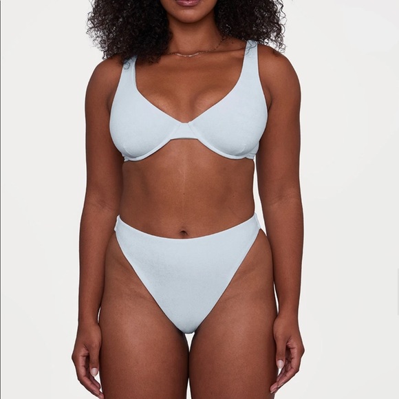 Set Active Swim Underwire Blue Terry Top - limited Vault release - Picture 1 of 3